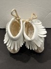 Vintage Mrs  Day s Ideal Baby Shoes White Leather  Sz 2 Moccasins