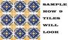  c027 Mexican Talavera 4x4   Folk Art Hand Painted Handmade 25 - 50 - 100 Tiles