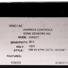 Warrick Controls 16mc1a0 Solid State Relay  8-pin Octal  120vac Supply  1nc 1no