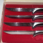 Set Of 4 Vtg Gerber Legendary Blades Miming Steak Knives   Mid Century Cutlery