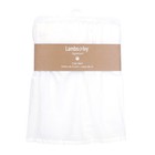 Lambs   Ivy Signature White Cotton Voile Ruffled Crib Skirt
