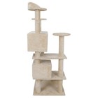 53  Cat Tree Condo Tower Scratching Post Pet Play House Activity Have Fun Beige