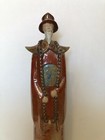 Vintage Chinese Large Glazed Ceramic Statue Figurine  25  Tall  5  Widest  4 1 2