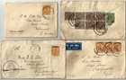 Burma 9 Covers 1932-1940 Including Indian Stamps Used In Burma   chauk Magwe    