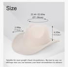 2 Pack Cowboy Hats White And Khaki Size In Picture Interchangeable Bands