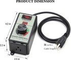 Variable Speed Controller For Router Fan Electric Motor Rheostat 120v Adjuster