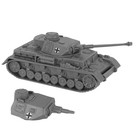 1 38 Scale German Panzer Iv Tank Model - Wwii Plastic Military Vehicle  Gray