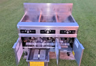 Frymaster Triple Fryer Model   Fpph355sc  Natural Gas  Filtration  Xtra Clean