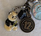 Authentic Webkinz Charms On Hunger Games Keychain Panda  Hippo    Cat kitten