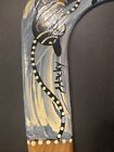 Authentic Australian Boomerang Hand Painted Aboriginal Art Decoration  Sz 14
