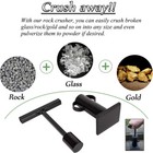 Rock Crusher Gold Prospecting Heavy Duty Frit Maker Glass Breaker Ore Crusher