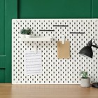  100pcs Pegboard Hook Locks Black Plastic Peg Hook Fixer Display Organizer