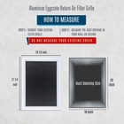 Handua Fits 16x25 Duct Eggcrate Return Air Filter Noise-high Air Flow Rust Vent