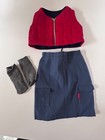 American Girl  Doll Today  Urban Outfit Vest Skirt   Socks 3 Pc  W Socks Set