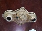 Antique Art Deco Victorian 2 Light Flush Mount Ceiling Light Fixture Complete 