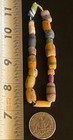 African Trade Bead Strand Krobo Powder Glass Mixed Old Beads Rustic Patina