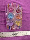 Colorful Shot Glass Set W Matching Art Glass Serving Tray 6 Shot Glasses Barware