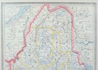 Vintage 1884 Maine Map 10 x13  Old Antique Original Bangor Portland Lewiston Me