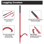 60  Adjustable Wood Peavey Logging Tool Logging Cant Hook Log Roller Tool Steel