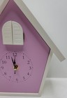 Pottery Barn Kids Pink Cuckoo Birdhouse Clock  New Movement  