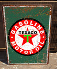 Texaco Gasoline Motor Oil Vintage Style Man Cave 9  X 12  Rustic Metal Sign