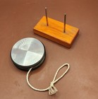 Rare Vintage Made In Taiwan Aluminum Rainbow Diffraction Yo-yo Desk Toy       