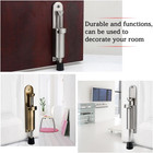 Kickdown Door Stop - Stainless Steel Easy Step Door Stopper  Spring Loaded Teles