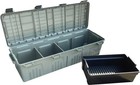 Mtm Wheeled Mobile Gear Crate W the Mule Divider And Tray  Army Green  Mgc