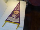 1940s  cleveland Indians Baseball Pennant  11   3 4 X 29  Purple scroll Boudreau
