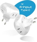 Ceptics Europe Travel Adapter Type C -usa To Any Type C Country Spain  Greece