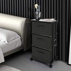 Max Houser Dresser Storage With 3 Drawers  Classic Drawer Dresser  Black5 