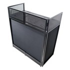 Prox Xf-vista Bl Mk2 Dj Facade Table Station White   Black Scrims And Padded Bag
