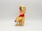 Vintage Rare Christmas 12  Gold Metallic red Felt Pixie Knee Hugger Japan Excond