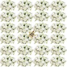 24-pack White Artificial Peony Flowers - Lifelike Silk Wedding   Party Center   