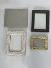 Lot Of Four  4  Picture Frames Gold Color   Porcelain Vintage
