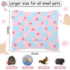 4 Pcs Guinea Pig Bed Mat 11  X 10  Bunny Beds For Rabbits Indoor Washable Sma   