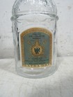 Vintage 1960s Guerlain Bee Embossed Glass Perfume Bottle Empty France 