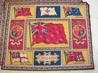 Antique Lot Nos Cigar Felt Squares Us   World Flag England Cuba Quilt Tobacco