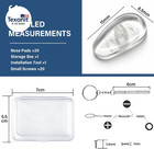 10-pairs Glasses Nose Pad screw-in Soft Silicone Air Chamber Eyeglass Nose Pads 