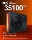 35000 Btu Pool Heater   Chiller Inverter Heat Pump In above Ground Pools 10k Gal