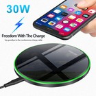 30w  Wireless Charger Fast Charging Mat For Samsung Galaxy S25 S24 S23 Note20 10