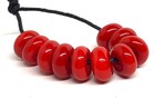 Handmade Lampwork Glass Beads From Murano Ooak Tamara Yarilo Brand 10 Pcs