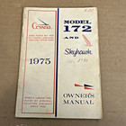 Vintage 1975 Cessna Model 172   Skyhawk Airplane Owner s Manual Free Shipping