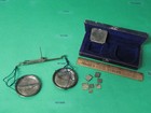 Pelouse Post 1895 Gold Miner Apothecary Pocket Scale Weights And Fiber Box
