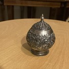 Vintage 800 Sterling Jar W Lid  Salt Cellar  Spice Jar 
