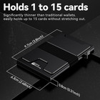 Smart Card Wallet For Men Slim  Minimalist Wallet For Men - Rfid Blocking
