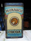 Vintage Monarch Cocoa Tin Lithograph Reid Murdoch Co Chicago C1930