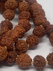 Rudraksha Mala Necklace 8mm Beads Hindu Japa Yoga Rosary Meditation 108 Beads
