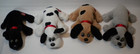 5 Vintage Tonka 1980s Pound Puppies Mini 8  Cat Dog Plush Brown Black Lot