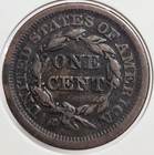 1851 Braided Hair Large Cent     Pre-civil War U s  Copper     Vg  - Free Shipping 